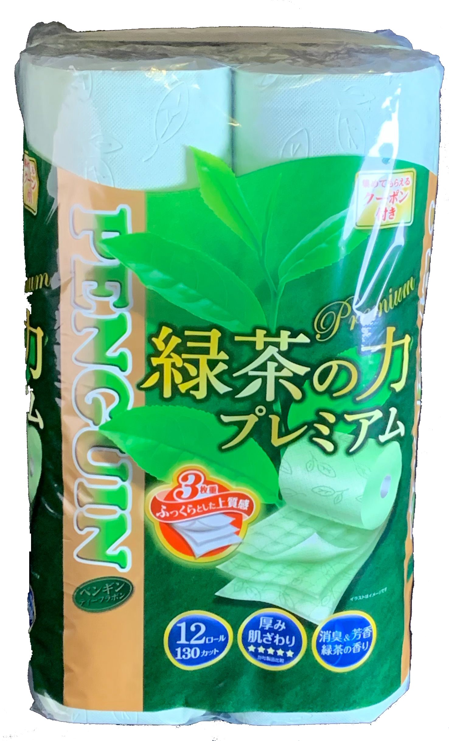 綠茶芳香除臭捲筒衛生紙 12入